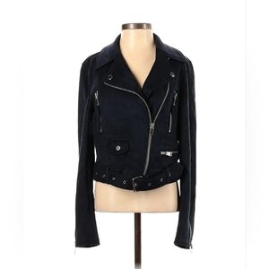 Zara basics suede moto jacket